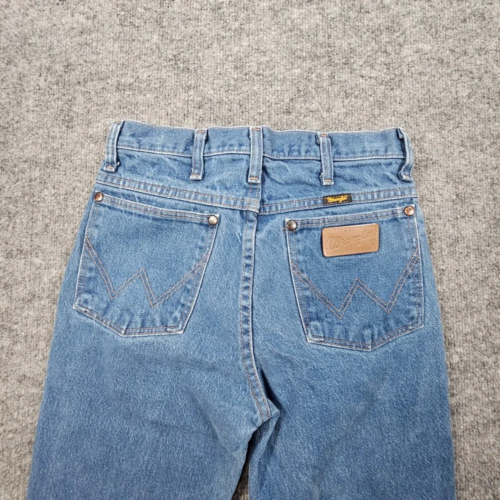 Wrangler 936 Slim Fit Cowboy Cut Jeans Mens 26x34 Blue Medium Wash Heavyweight